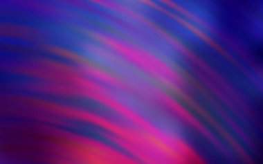 Eğri çizgileri olan koyu mor vektör arkaplan. Eğimli çizgileri olan renkli geometrik örnek. 