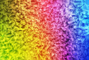 Açık Çokrenkli vektör üçgen mozaik doku. Origami tarzında gradyan ile geometrik çizim. Web siteniz için yeni bir doku.