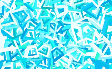 Açık mavi, soyut şekilli yeşil vektör arkaplan. Renkli rastgele şekillerle modern soyut illüstrasyon. Web siteniz için basit tasarım.