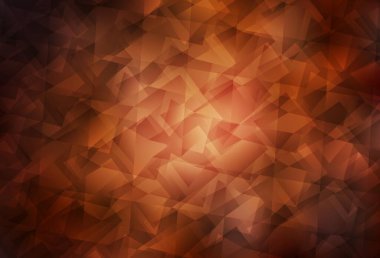 Koyu turuncu vektör soyut çokgen desen. Origami tarzında gradyan ile geometrik çizim. Web siteniz için yeni bir doku.