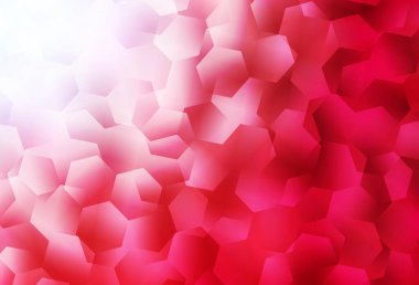 Açık kırmızı vektör eğimli üçgenler. Zarif üçgenleri olan soyut çizimler. Dizaynınız için üçgen desen.