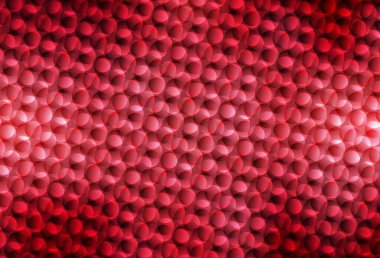 Disklerle açık kırmızı vektör dokusu. Doğa tarzında bulanık halkaları olan güzel renkli çizimler. İş ilanınız için tasarım.