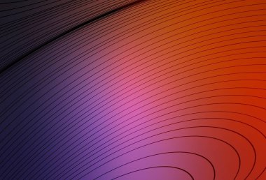 Koyu pembe, eğri çizgileri olan kırmızı vektör arkaplanı. Eğilimli soyut bir çizim. Markan için yeni kompozisyon.