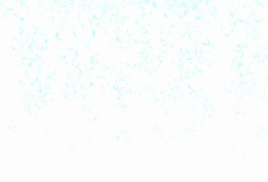 Açık mavi, sarı vektör karalama dokusu yapraklarla. Yaprakları karalama tarzında renkli ve soyut çizimler. Web siteniz için Doodle tasarımı.