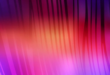 Açık Pembe, sarı çizgili vektör arkaplanı. Basit eğri biçiminde parlak renkli bir illüstrasyon. Posterler ve afişler için iş tasarımı.