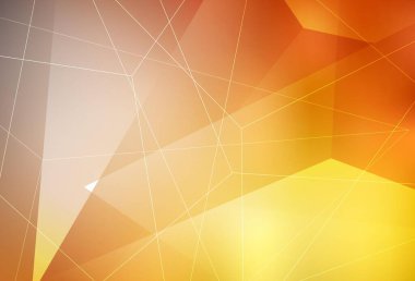 Üçgenli Light Orange vektör arkaplanı. Soyut arkaplanda renkli eğimli üçgenler. Kartvizitiniz için modern tasarım.