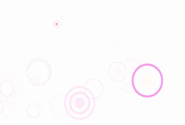 Açık Pembe, diskli sarı vektör dokusu. Renkli su damlaları olan modern soyut çizimler. Marka kitabınız için yeni şablon.