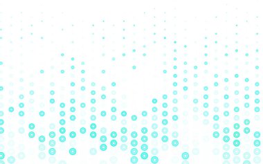Küreli açık yeşil vektör deseni. Bulanık dekoratif tasarım baloncuklu soyut tarzda. Güzel web siteleri için desen.