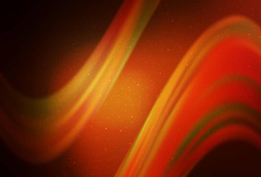 Gece gökyüzü yıldızlı koyu kırmızı vektör deseni. Bulanık arkaplandaki ve gradyanı olan uzay yıldızları. Reklamınız, posteriniz, afişiniz için en iyi tasarım.