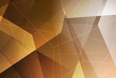 Koyu Turuncu vektör arkaplan ve çokgen tarzı. Renkli üçgenli modern soyut illüstrasyon. Duvar kağıtları için zarif tasarım.