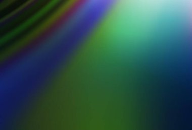 Koyu mavi, yeşil vektör soyut parlak desen. Görüntü stili ve gradyanı olan yeni renkli çizimler. Bir cep telefonu için arka plan.