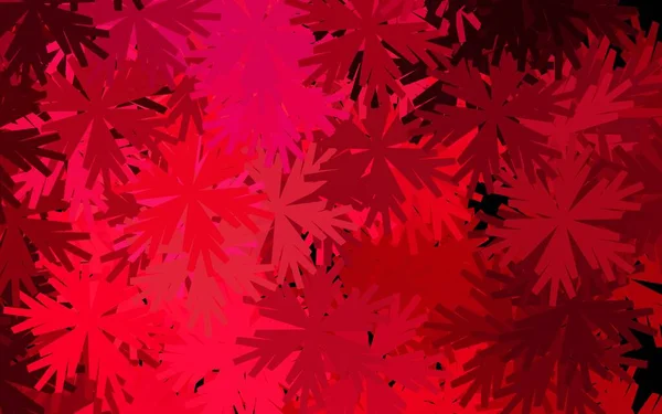 Dunkelrosa Vektor Elegantes Muster Mit Blumen Leuchtend Farbige Illustration Mit — Stockvektor