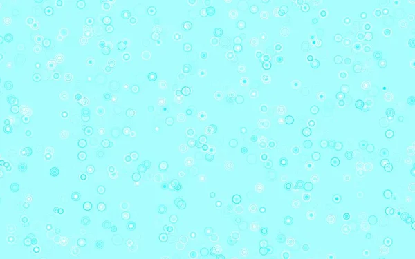 Світло Блакитний Зелений Векторний Візерунок Сферами Розмитий Декоративний Дизайн Абстрактному — стоковий вектор