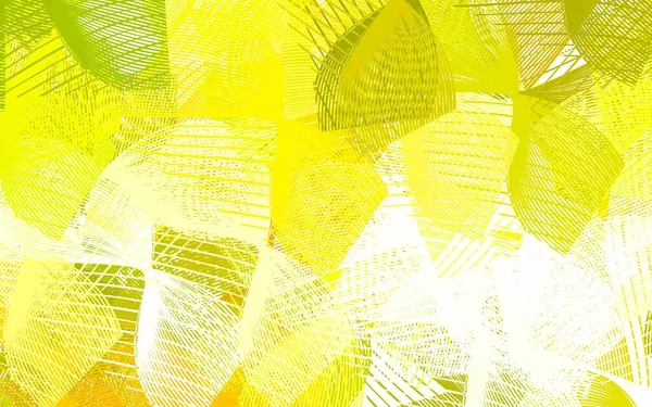 Hellgrüne Gelbe Vektorkulisse Mit Memphis Formen Illustration Mit Farbenfrohen Verlaufsformen — Stockvektor