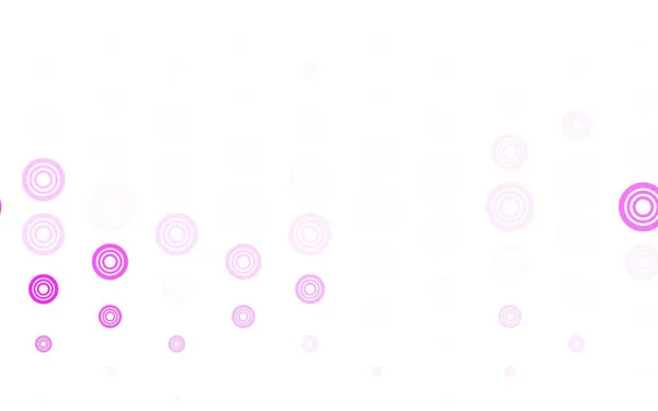 Светло Фиолетовая Розовая Векторная Текстура Дисками Размытый Декоративный Дизайн Абстрактном — стоковый вектор