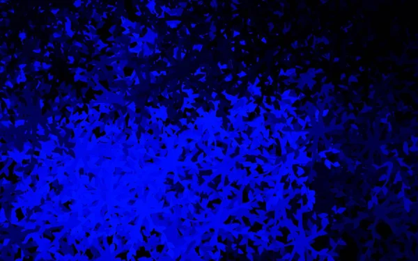 Темно Синий Векторный Узор Цветами Листьями Декоративный Дизайн Индийском Стиле — стоковый вектор