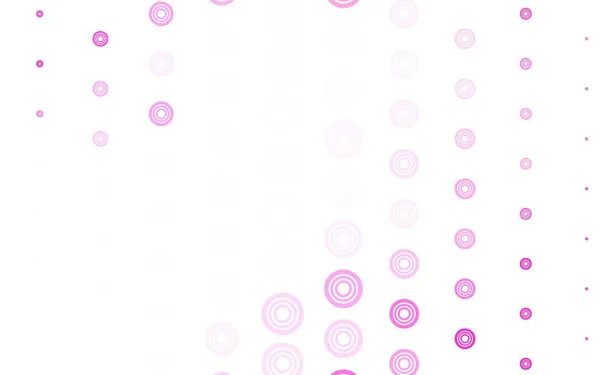 Světle Růžový Vektorový Vzor Kuličkami Rozmazané Bubliny Abstraktním Pozadí Barevným — Stockový vektor