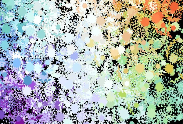 Dark Multicolor Vector Pattern Random Forms Simple Colorful Illustration Abstract — Stock Vector