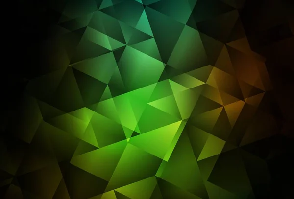 Tmavě Zelená Červená Vektorová Abstraktní Polygonální Šablona Elegantní Světlá Polygonální — Stockový vektor