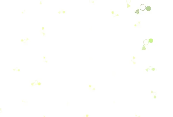 Ανοιχτό Πράσινο Κίτρινο Διανυσματικό Πρότυπο Κρύσταλλα Κύκλους Όμορφη Απεικόνιση Κύκλους — Διανυσματικό Αρχείο