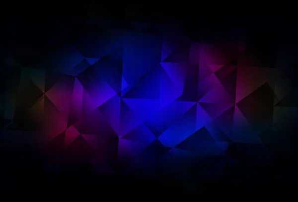 ダークブルー レッドベクトルグラデーション三角形テンプレート 三角形で構成される多角形のイラストを輝いています 携帯電話の背景のテンプレート — ストックベクタ