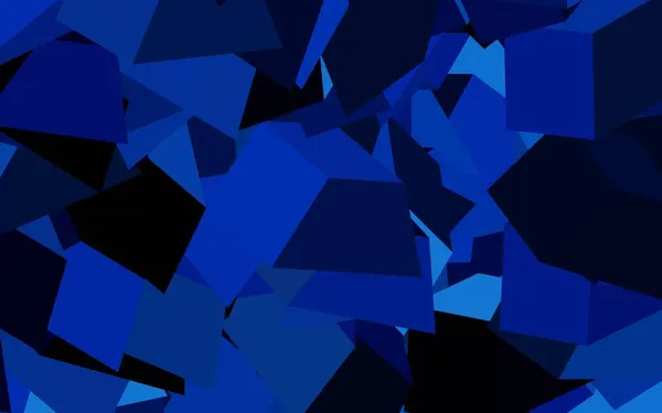 Plantilla Vectorial Azul Oscuro Con Cristales Triángulos Triángulos Sobre Fondo — Archivo Imágenes Vectoriales