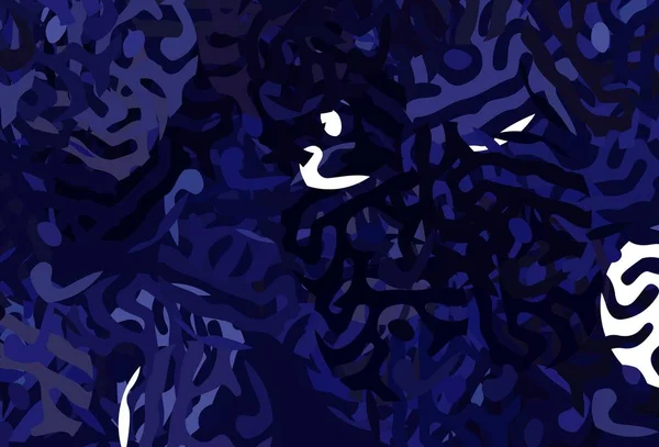 Dunkelviolette Vektorkulisse Mit Memphis Formen Einfache Farbenfrohe Illustration Mit Abstrakten — Stockvektor