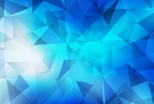 Disposition Abstraite Polygone Vectoriel Bleu Clair Illustration Abstraite Scintillante Avec — Image vectorielle