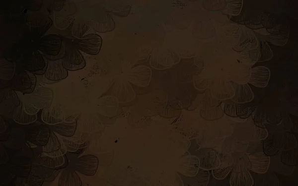 Σκούρο Γκρι Διάνυσμα Doodle Φόντο Δέντρα Κλαδιά Δημιουργική Απεικόνιση Θολή — Διανυσματικό Αρχείο