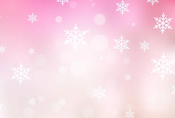 Light Pink Sárga Vektor Háttér Xmas Stílusban Modern Elvont Karácsonyi — Stock Vector