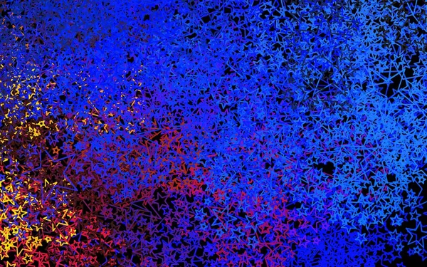 Темний Багатобарвний Векторний Шаблон Зорями Неба Розмитий Декоративний Дизайн Простому — стоковий вектор