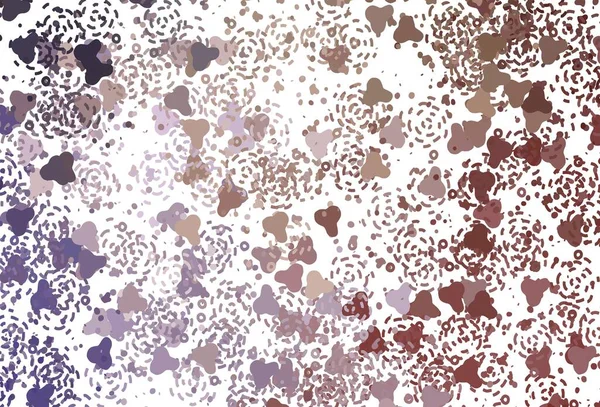 Ανοιχτό Μωβ Ροζ Διανυσματικό Μοτίβο Τυχαίες Μορφές Πολύχρωμες Χαοτικές Μορφές — Διανυσματικό Αρχείο