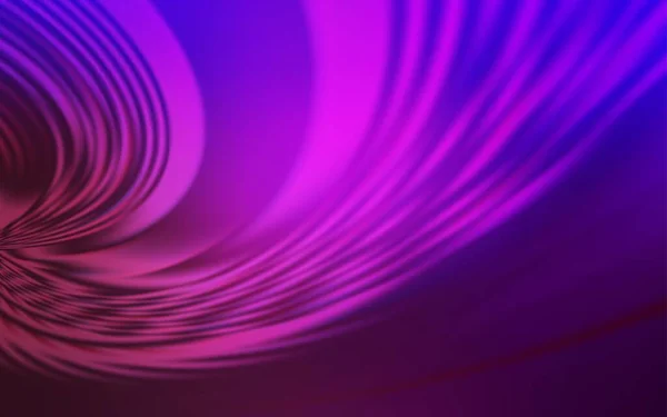 Diseño Vectorial Púrpura Claro Con Líneas Curvas Ilustración Abstracta Colorida — Vector de stock