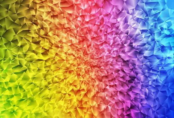 Texture Mosaïque Triangle Vectoriel Multicolore Clair Illustration Géométrique Style Origami — Image vectorielle