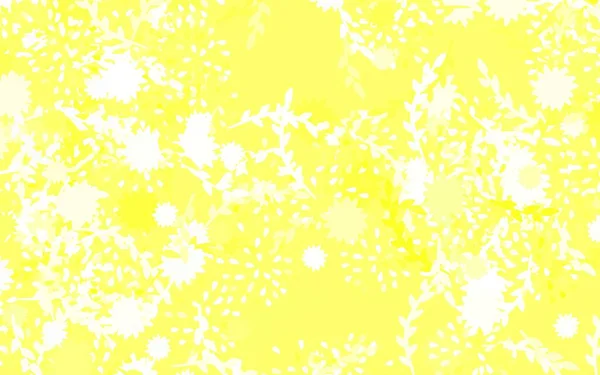 Hellgrünes Gelbes Vektormuster Mit Blumen Rosen Kreative Illustration Unscharfem Stil — Stockvektor
