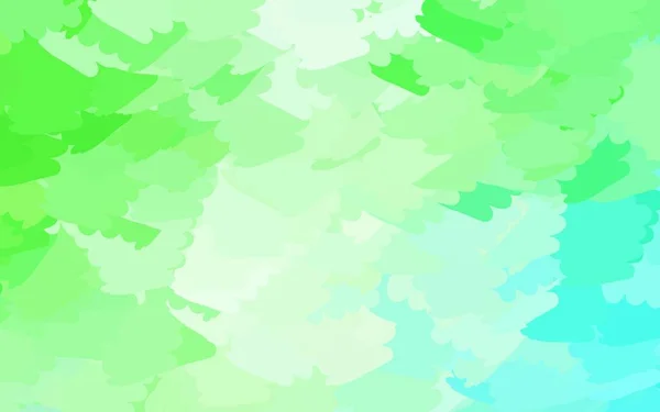 Светло Зеленая Векторная Текстура Абстрактными Формами Иллюстрация Красочными Градиентными Формами — стоковый вектор