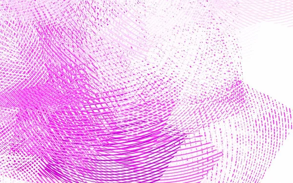 Lichtpaarse Roze Vectorlay Out Met Gebogen Lijnen Creatieve Illustratie Halve — Stockvector