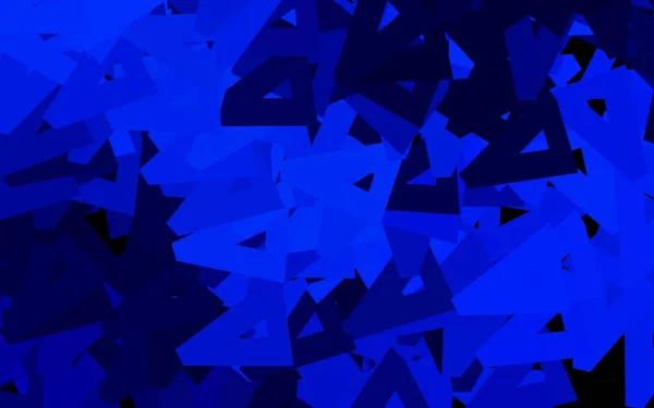 Agencement Vectoriel Bleu Foncé Avec Lignes Triangles Belle Illustration Avec — Image vectorielle