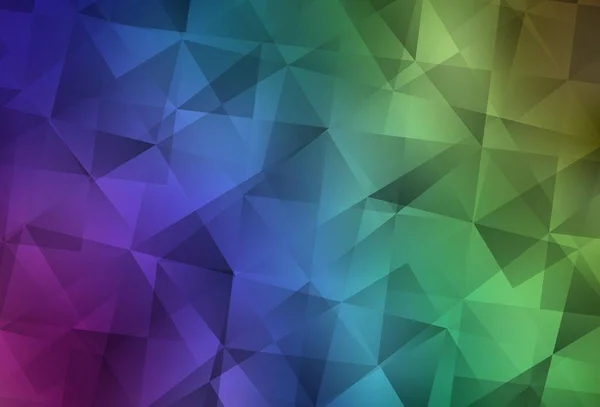 Light Multicolor Vector Low Poly Layout Leuchtende Polygonale Illustration Die — Stockvektor