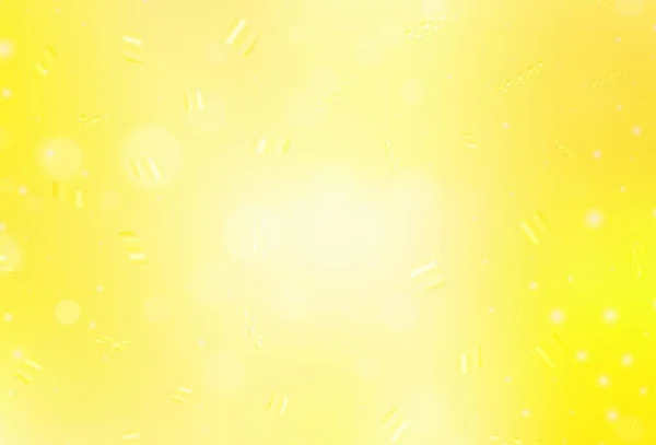 Φως Κίτρινο Διάνυσμα Φόντο Τελείες Glitter Αφηρημένη Εικόνα Θολή Σταγόνες — Διανυσματικό Αρχείο