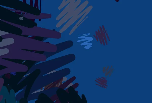 Azzurro Sfondo Vettoriale Giallo Con Linee Rette Illustrazione Brillante Colorata — Vettoriale Stock