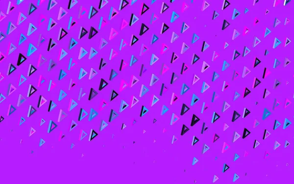 Темно Розовый Синий Векторный Фон Многоугольным Стилем Современная Абстрактная Иллюстрация — стоковый вектор