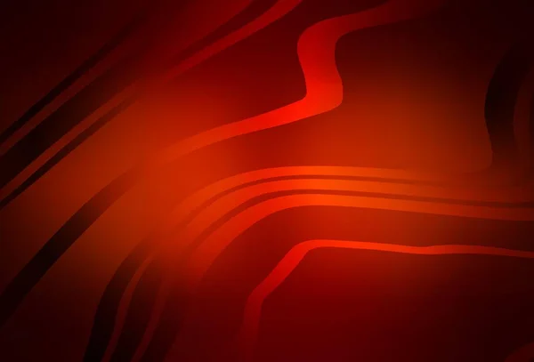 Темно Червоний Векторний Візерунок Вигнутими Лініями Розумна Ілюстрація Абстрактному Стилі — стоковий вектор