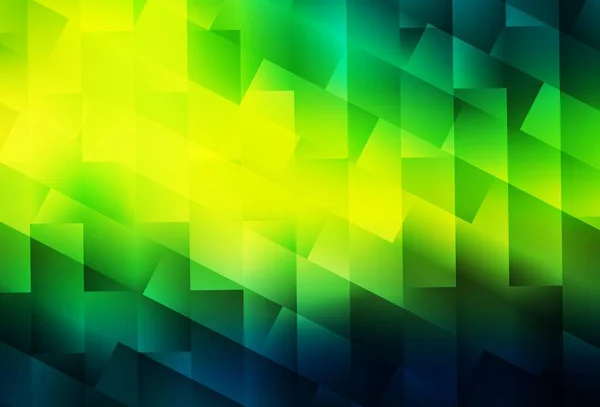 Темно Зеленый Желтый Векторный Обратный Ход Ромбом Прямоугольники Абстрактном Фоне — стоковый вектор