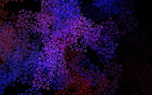 Темно Синий Красный Векторный Фон Цветными Звездами Современная Геометрическая Абстрактная — стоковый вектор