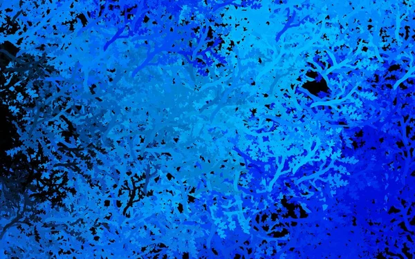 Vetor Azul Escuro Fundo Natural Com Árvores Ramos Ilustração Abstrata — Vetor de Stock