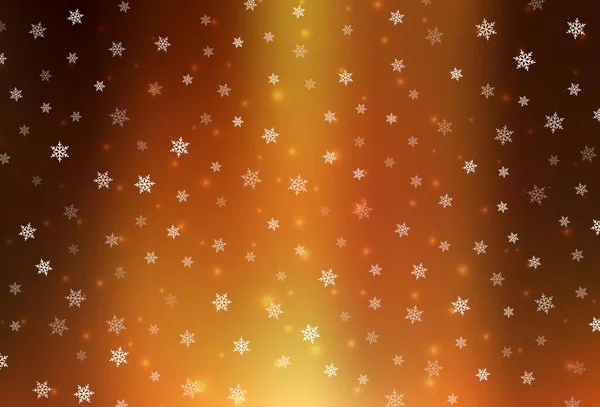 ダークオレンジのベクトル背景 グラデーションのクリスマス要素を持つスマートイラスト 文法サイトのパターン — ストックベクタ