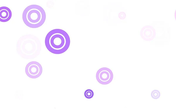 Світло Фіолетове Рожеве Векторне Компонування Формами Кола Блискуча Абстрактна Ілюстрація — стоковий вектор