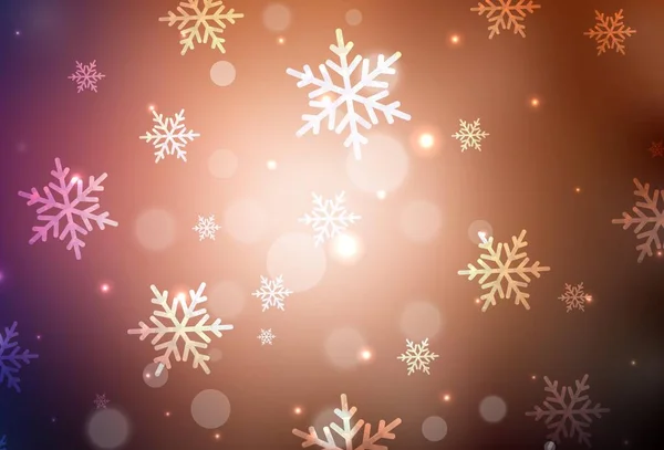Donkerrode Vector Patroon Kerststijl Een Smart Illustration Met Gradiënt Kerstelementen — Stockvector
