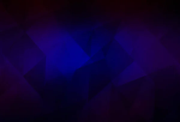 ダークブルー レッドベクトルの三角形の背景が輝く 三角形のモダンな抽象的なイラスト ブランドブックの背景のパターン — ストックベクタ